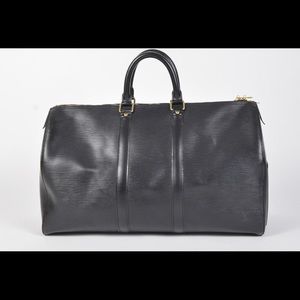 lv black duffle bolsa
